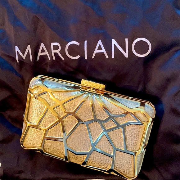 Marciano Handbags - NWT Marciano cutout minaudiere clutch